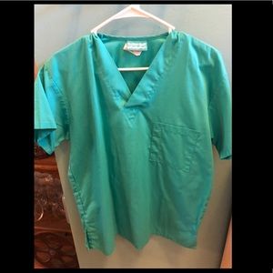 Teal scrub top